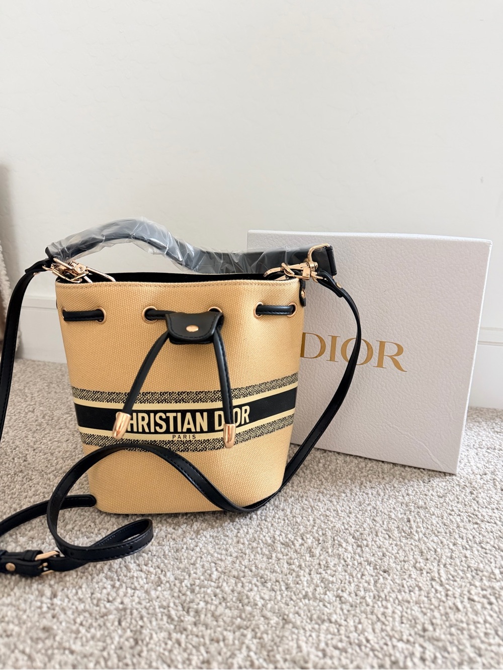GWP DIOR Canvas Bucket Tote